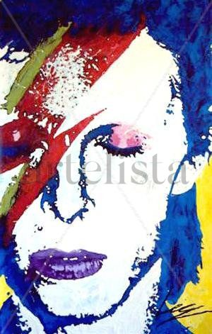 David Bowie Acrylic Canvas Portrait