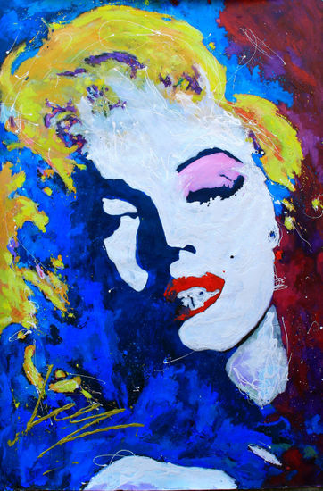 Marilyn Monroe Óleo Lienzo Retrato