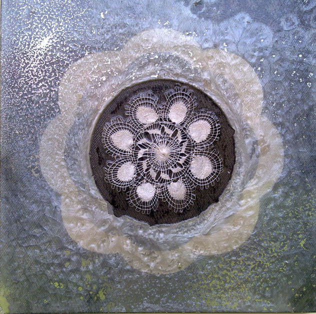 mandala ñanduti blanco