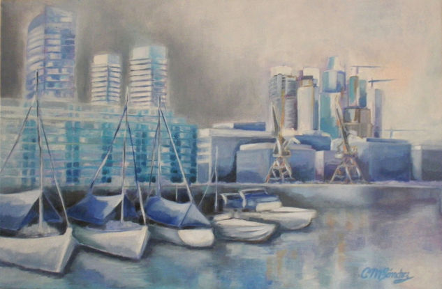 PUERTO MADERO Oil Canvas Landscaping