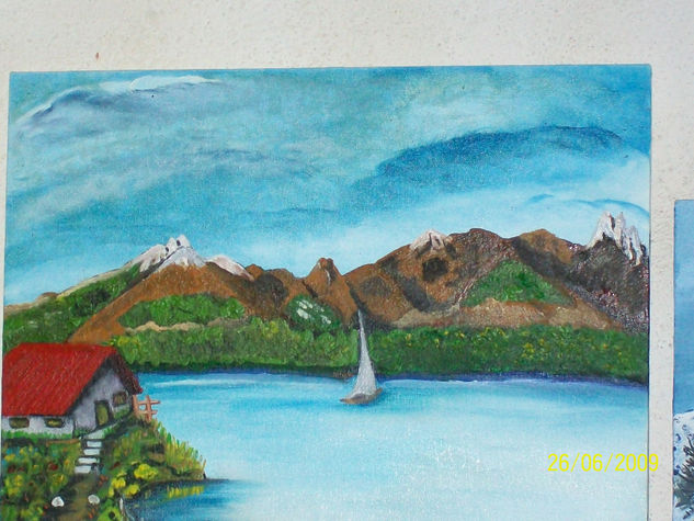 navegando en velero Oil Canvas Landscaping