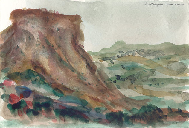 Promontorio en los montes de Tuvest