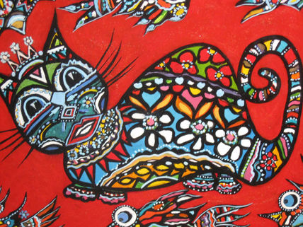 Gato florecido