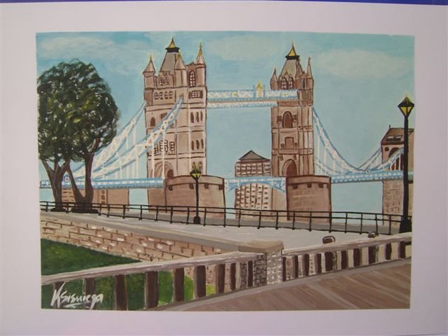 LONDON BRIDGE Óleo Lienzo Paisaje