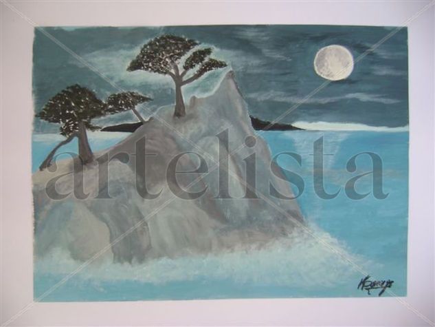 Cypres y Luna Acrylic Paper Landscaping