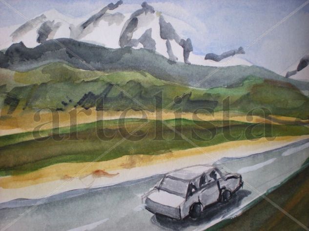 En El Alto Watercolour Paper Landscaping