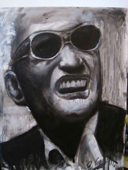 ray charles....... Oil Others Portrait