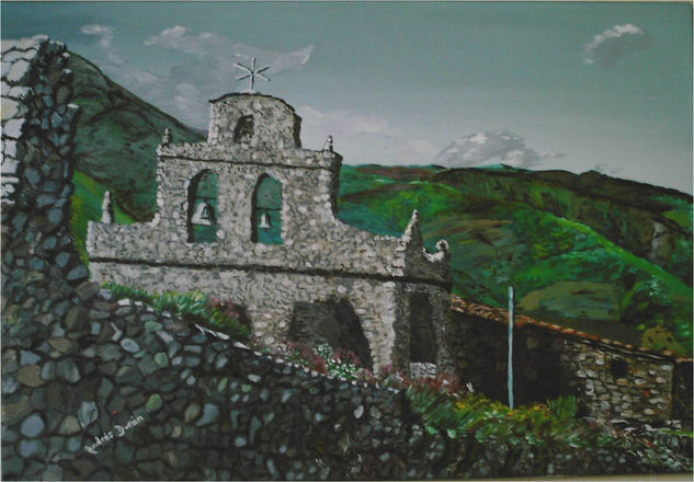 iglesia de piedras Óleo Lienzo Paisaje