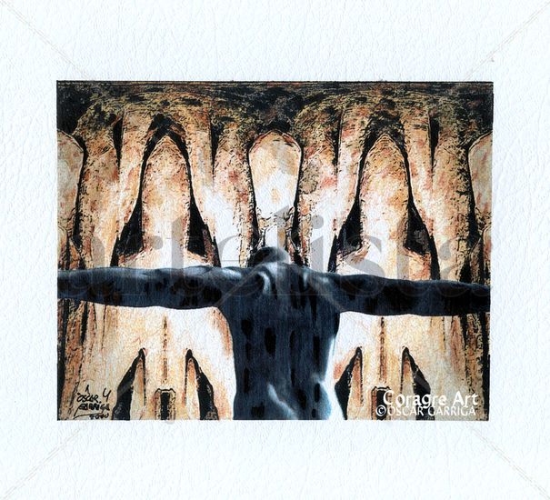 A les Portes de l'Abisme Mixed Media