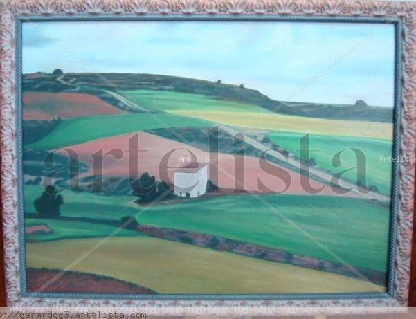 Paisaje de Valdevarnés (Segovia) Oil Canvas Landscaping