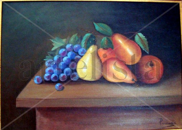 Bodegón con uvas Oil Canvas Still Life Paintings