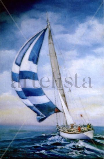 GALVANA Oil Canvas Marine Painting