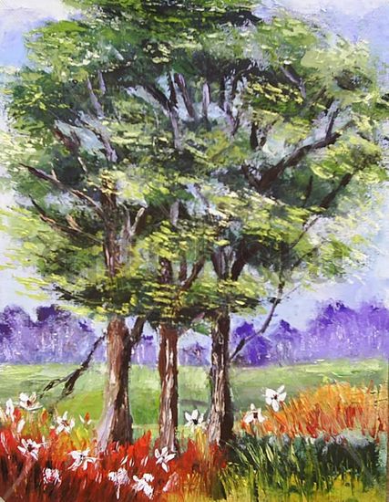 ceibas Oil Canvas Landscaping