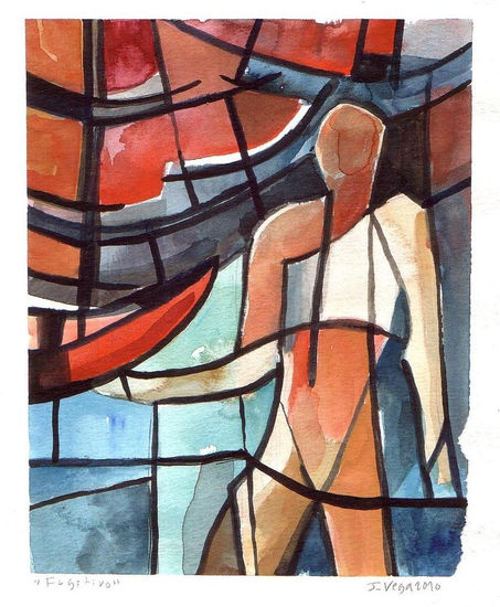 Fugitivo Watercolour Paper Figure Painting