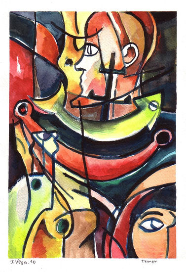 Temor Watercolour Paper Figure Painting