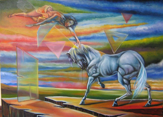 CABALLO PALOMO Oil Canvas Landscaping