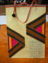 Bolso de yute con aplicaciones de telar ecologico