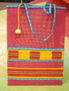 Bolso de yute con aplicaciones de telar ecologico