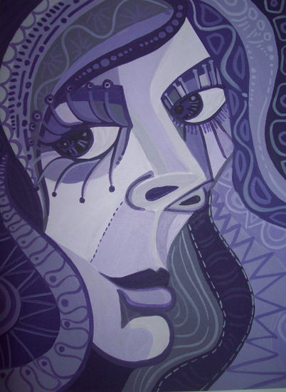 Violeta, la robacorazones Acrylic Panel Portrait