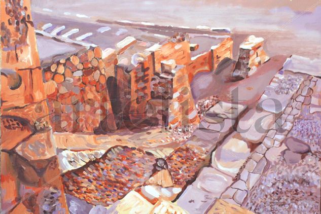 Ruinas de Huanchaca 2, Antofagasta - Chile Acrylic Canvas Landscaping