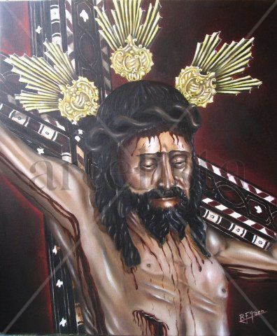 Cristo de Cofalon Oil Canvas Figure Painting