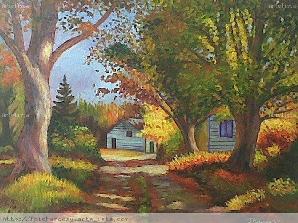 paisajes 24x30 Acrylic Canvas Landscaping