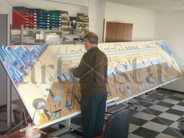 Triptico de Manufacturas Metalicas Madrileñas