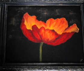 AMAPOLA Acrylic Panel Floral Painting