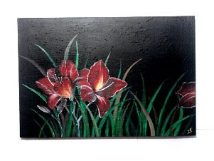 ATERCIOPELADOS Acrylic Panel Floral Painting