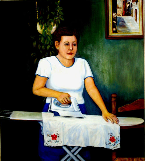 retrato de mi mujer Óleo Lienzo Retrato