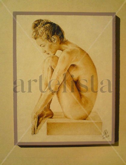 Desnudo femenino Etching Process