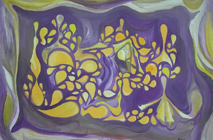 Amarillo y violeta