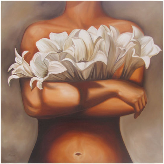 Flores para vos Oil Canvas Nude Paintings