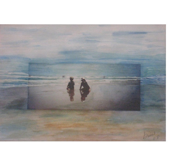 griselda herrera - niños en la playa