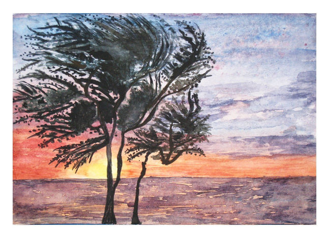 Imelda Alvarez - Ocaso 18x27 