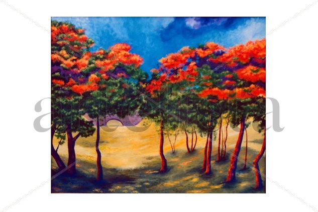 Xochipilli I Acrylic Canvas Landscaping