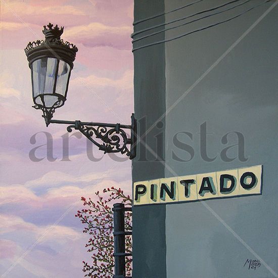 Calle Pintado Acrylic Canvas Landscaping