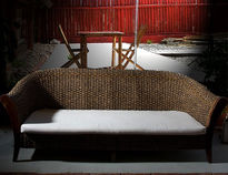 Rattan sofa