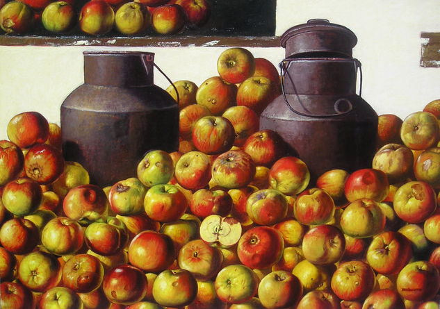 Manzanas Oil Canvas Still Life Paintings