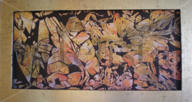 OTOÑO Mixed media Canvas Floral Painting