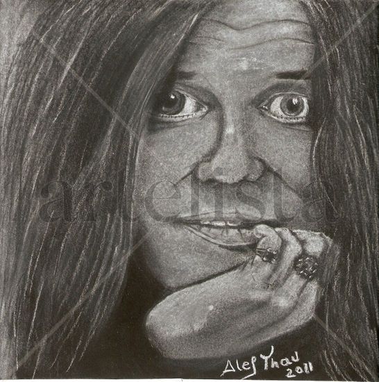 Janis Joplin Mixed Media