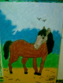Caballo marron
