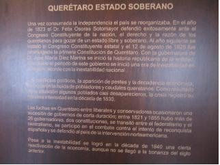 Lamina Querétaro Estado Soberano 