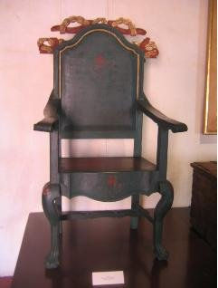 Sillón Madera de Pino, policromada 