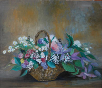 Canasto con flores