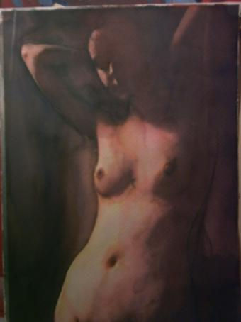 Desnudo en sombras Watercolour Paper