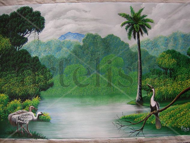 ISLA DEL COCO.COSTA RICA. PINTURA DE PICO SERRANO 