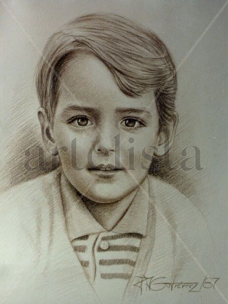 Retrato lapiz conte