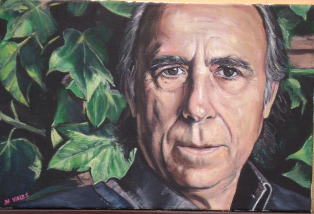 Serrat- díptico. Acrylic Canvas Portrait