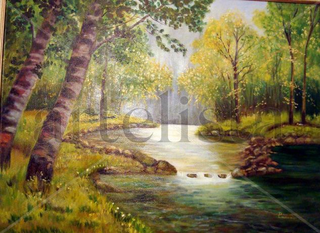 Río Oil Canvas Landscaping